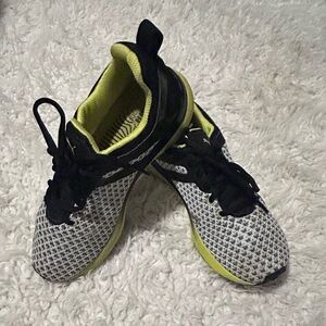 PUMA running sneakers, grey/green, women’s size 6